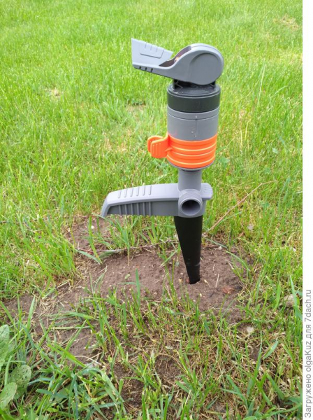 Тестирование дождевателя Comfort Turbo-Drive Sprinkler Spike